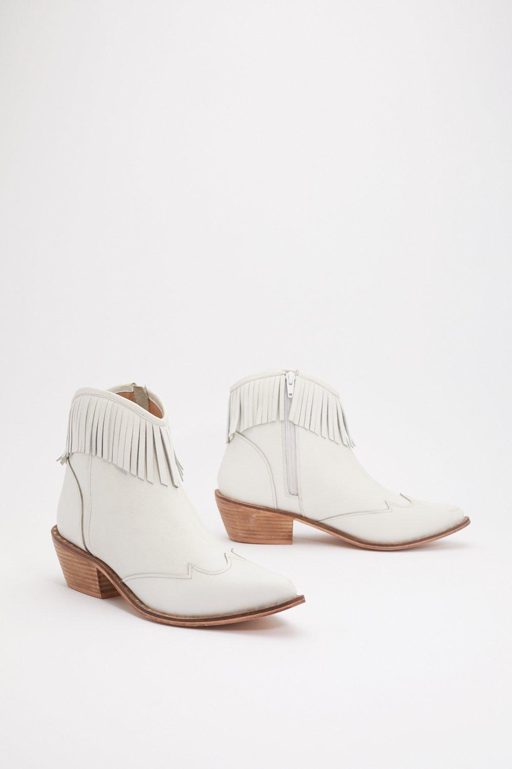 fringed western boots