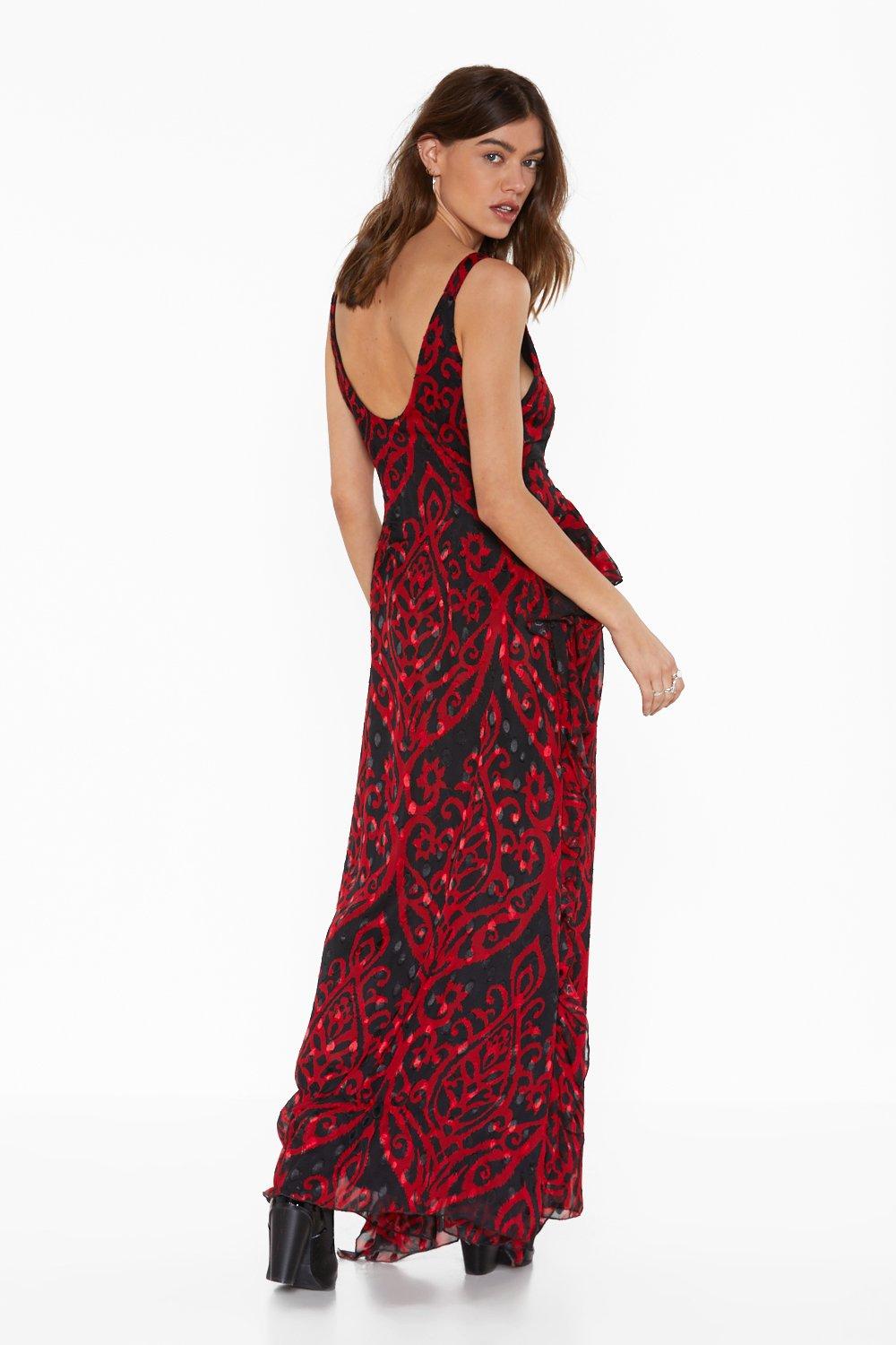 grand entrance jacquard maxi dress