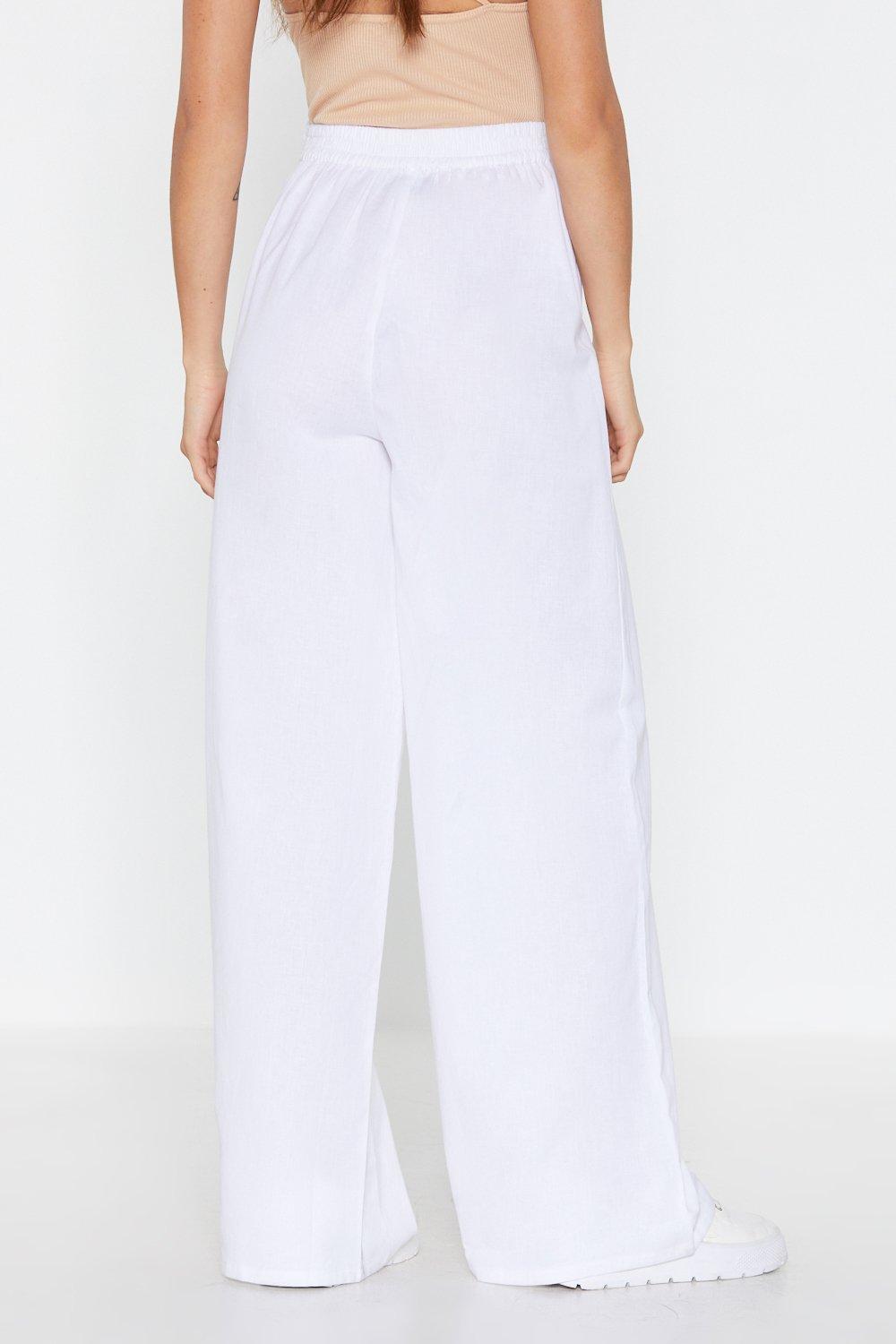 flowy linen pants