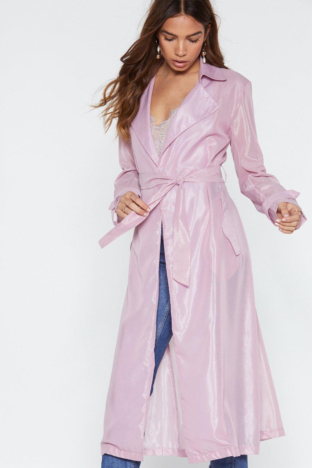 pink organza coat