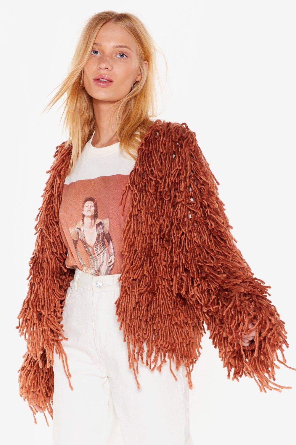 bad romance shaggy cardigan