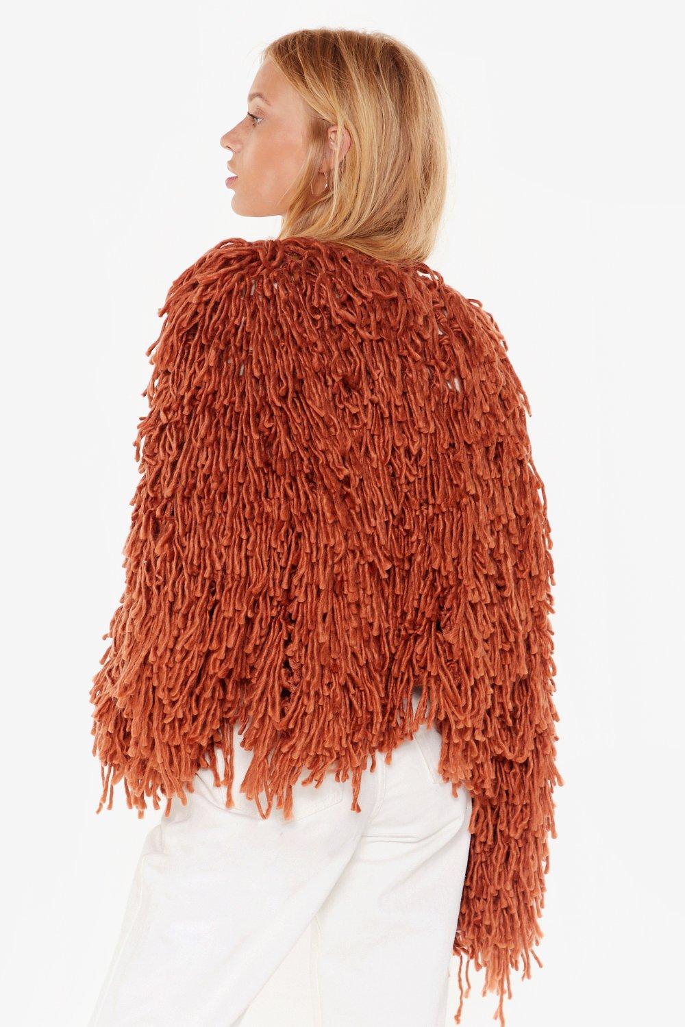 bad romance shaggy cardigan