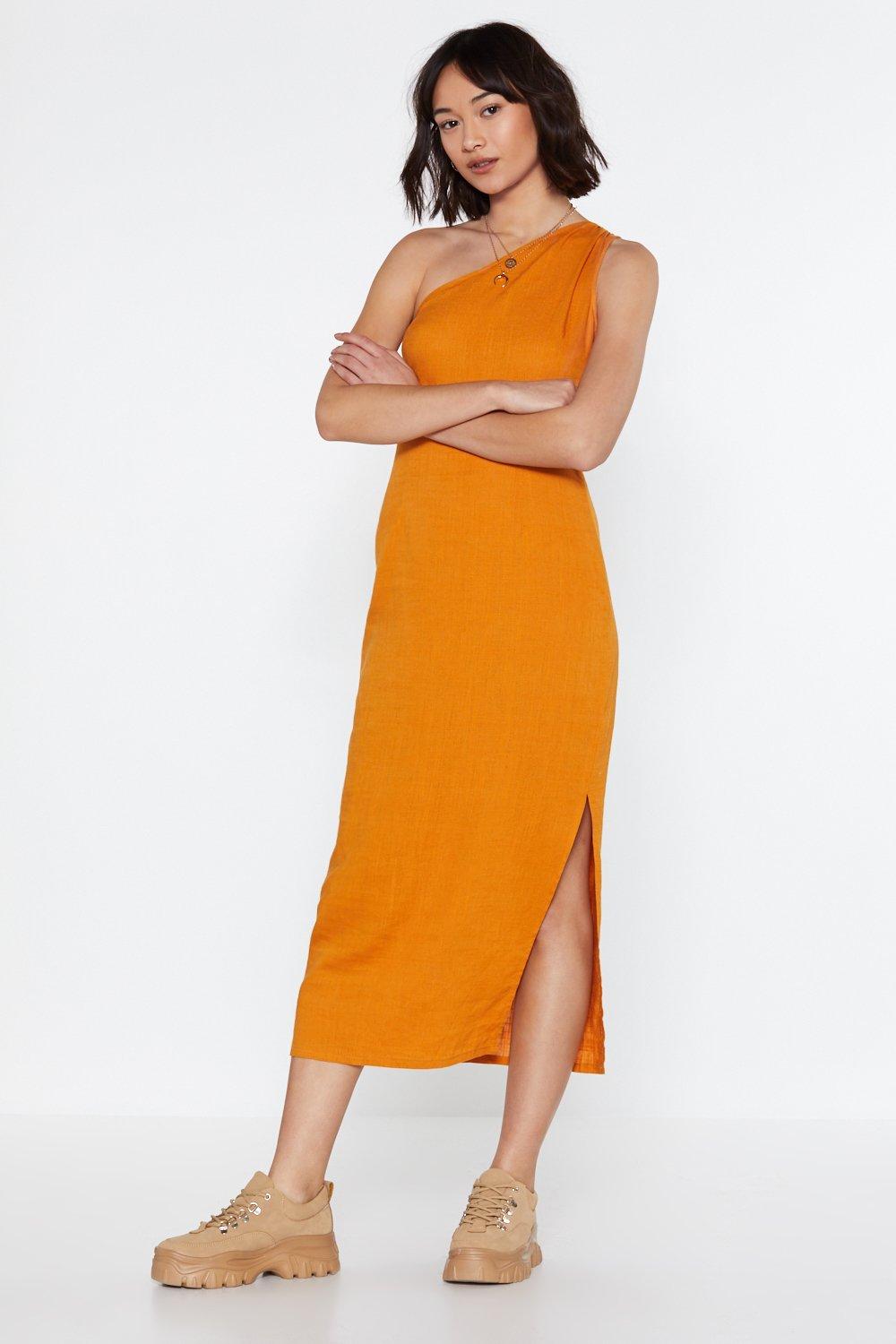 nasty gal linen dress