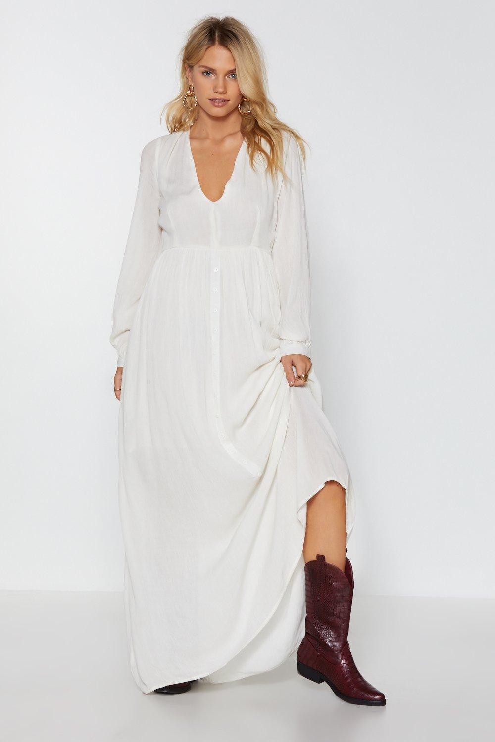 cheesecloth maxi dress