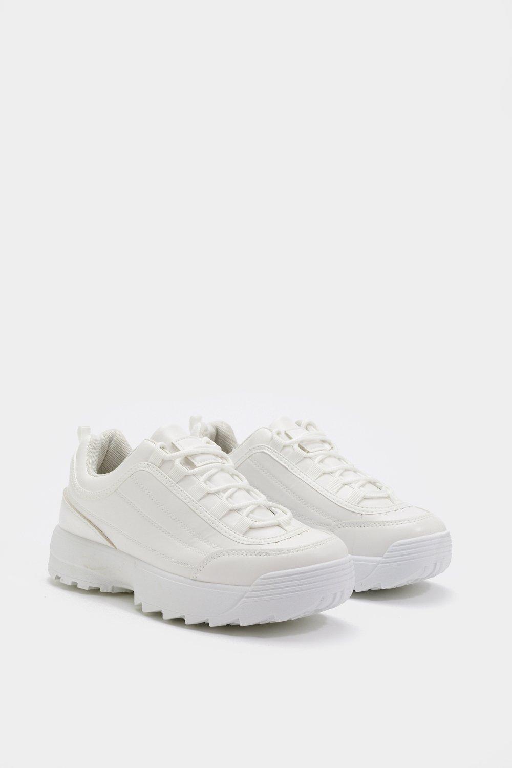 nasty gal white trainers