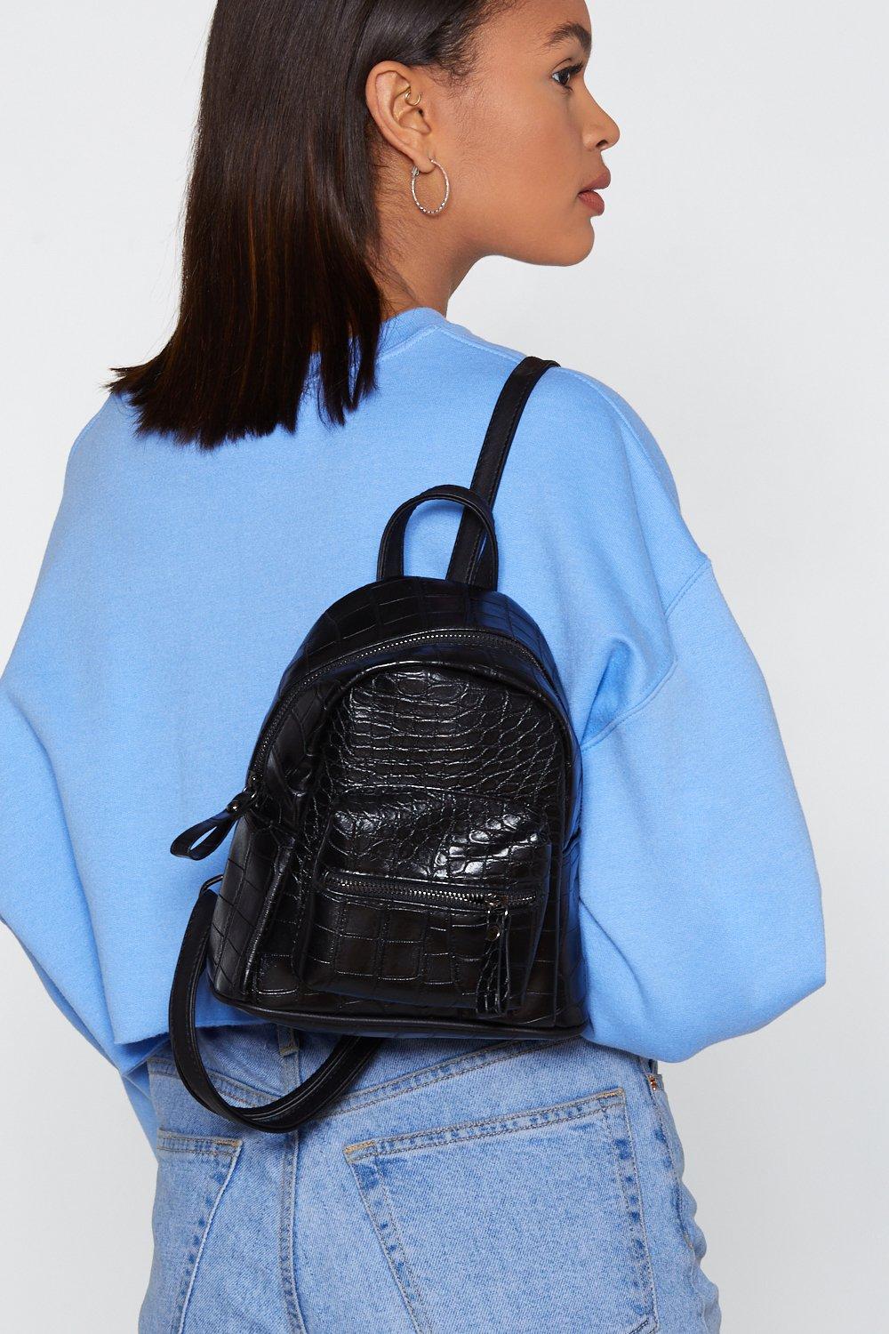 structured mini backpack