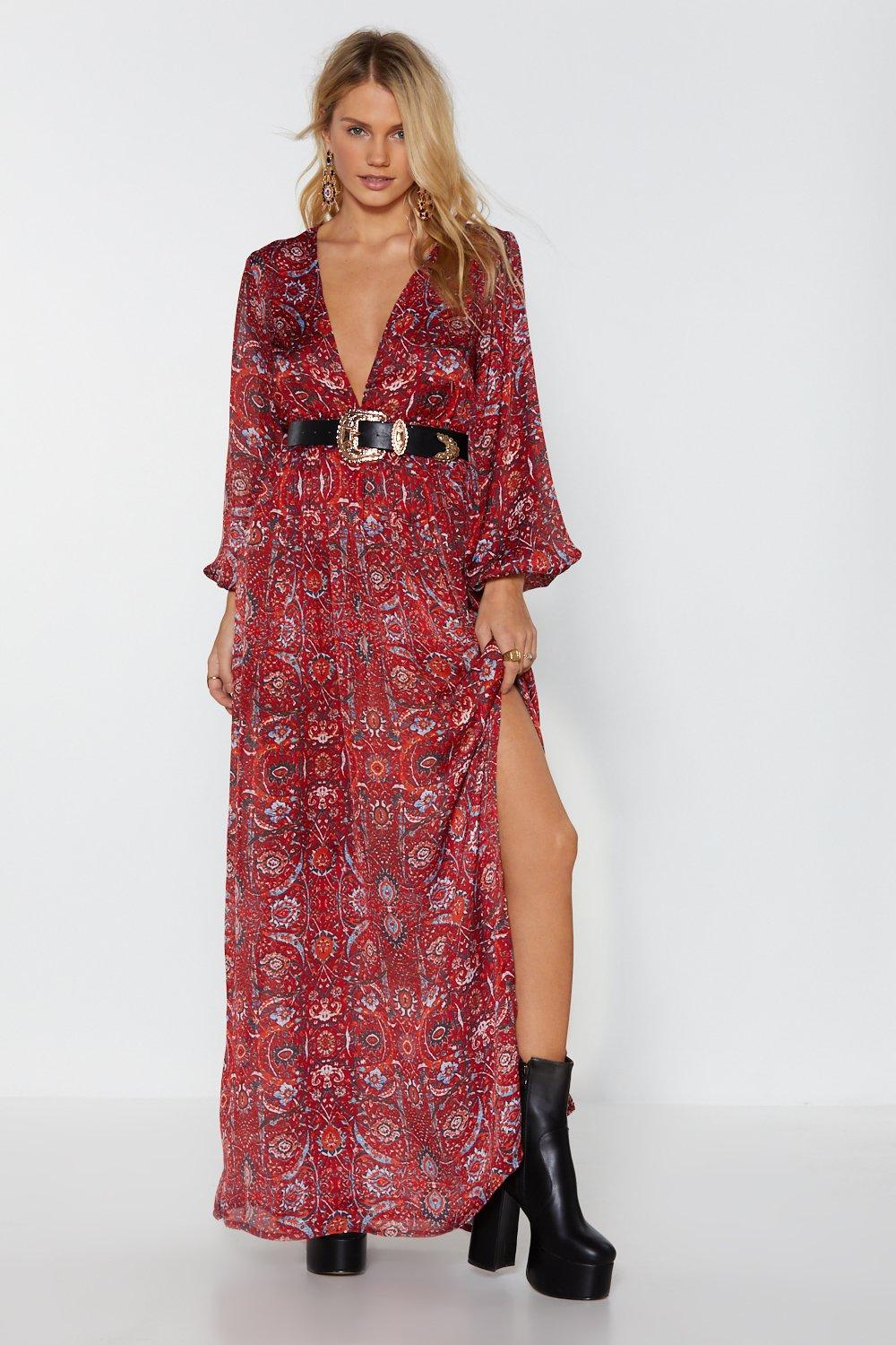 Big Love Paisley Maxi Dress | Nasty Gal