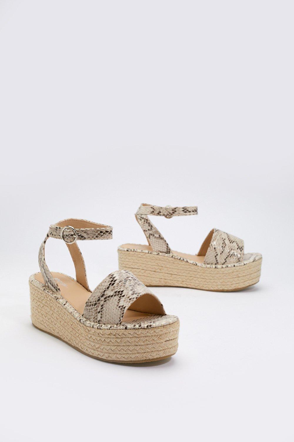nasty gal white platform sandals