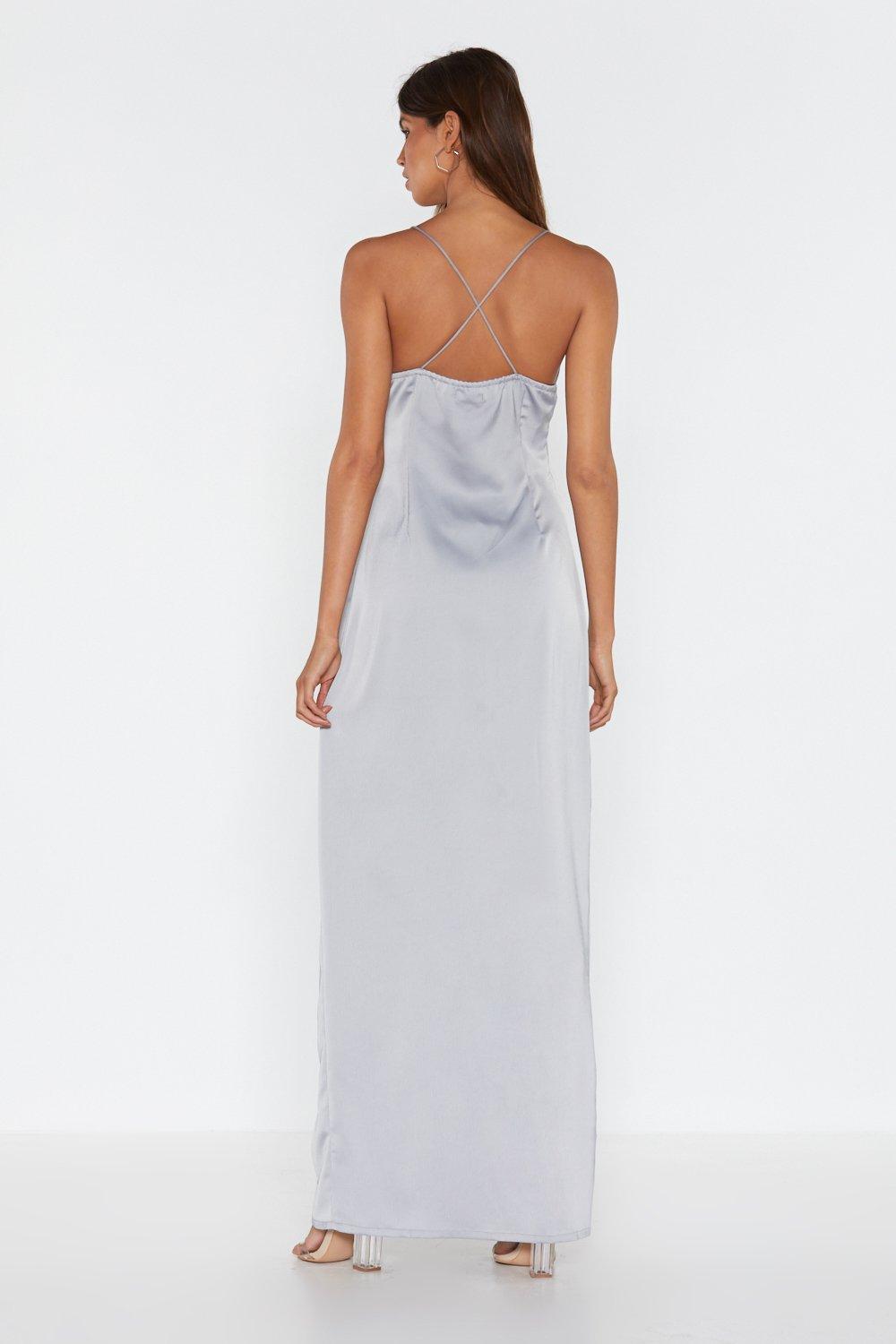 look at you satin dress