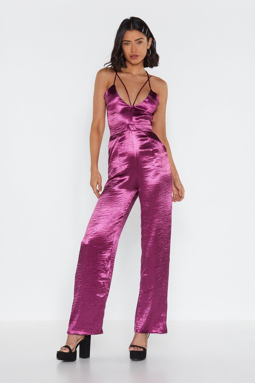 nasty gal pink jumpsuit