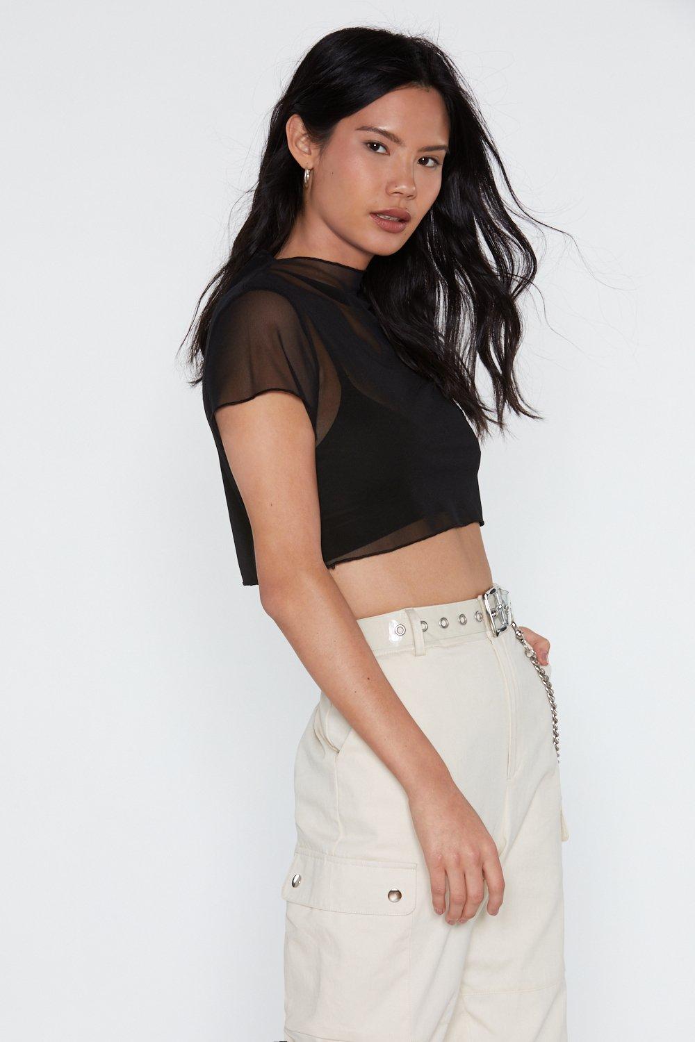 nasty gal sheer top