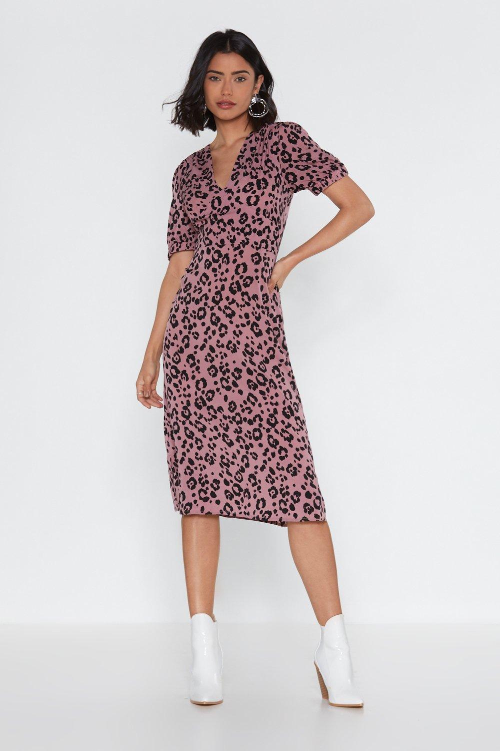 nasty gal leopard print dress