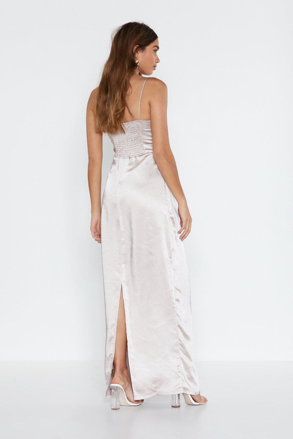 satin bias dress