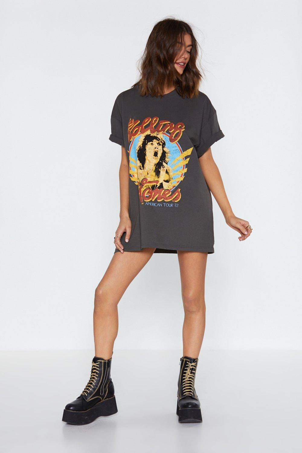 rolling stone tshirt dress