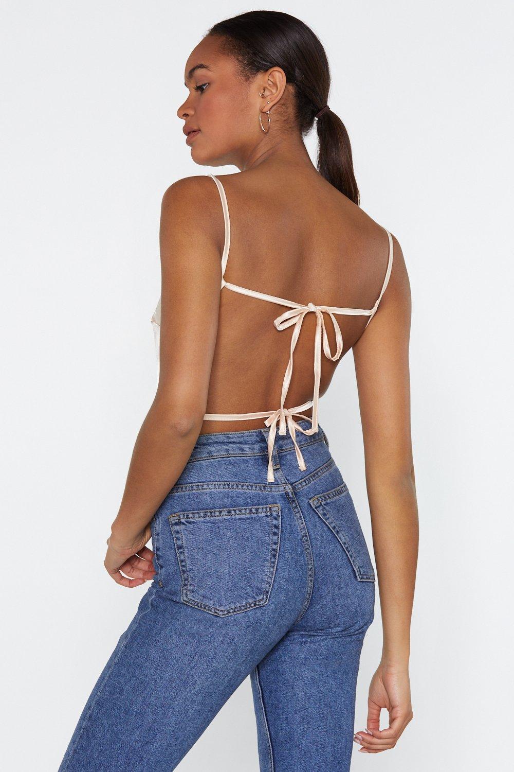 strappy back bodysuit