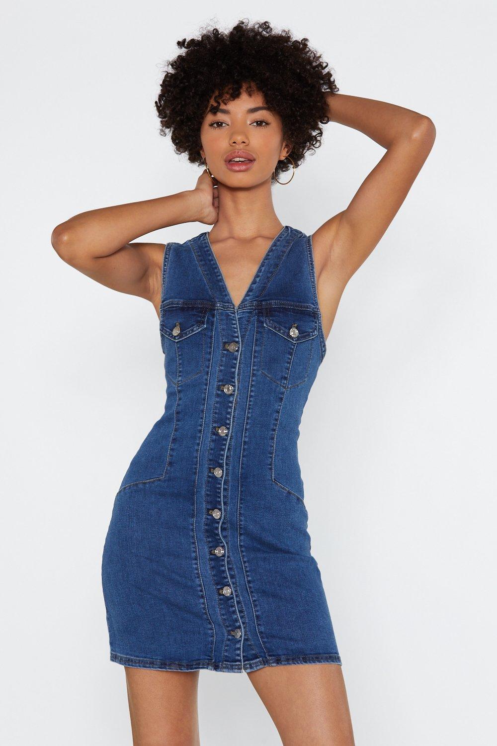 caslon embroidered cotton shift dress