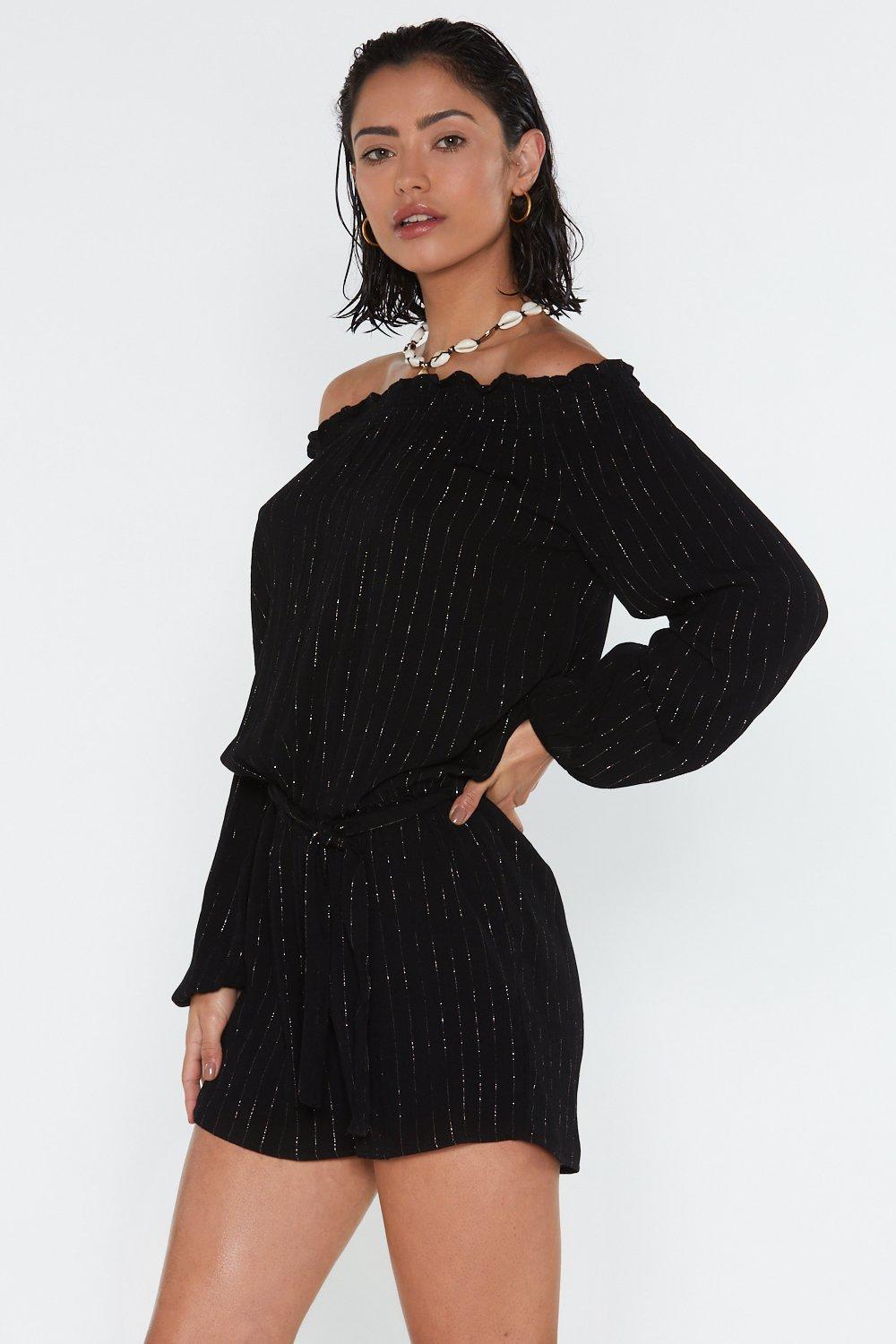 bardot beach playsuit