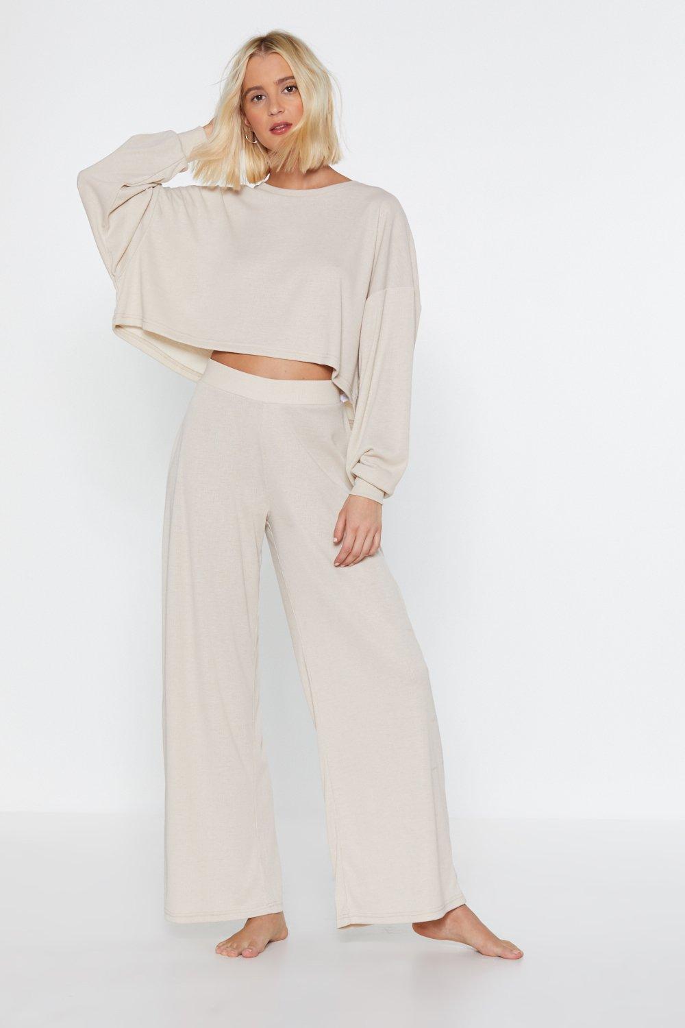 wide leg joggers