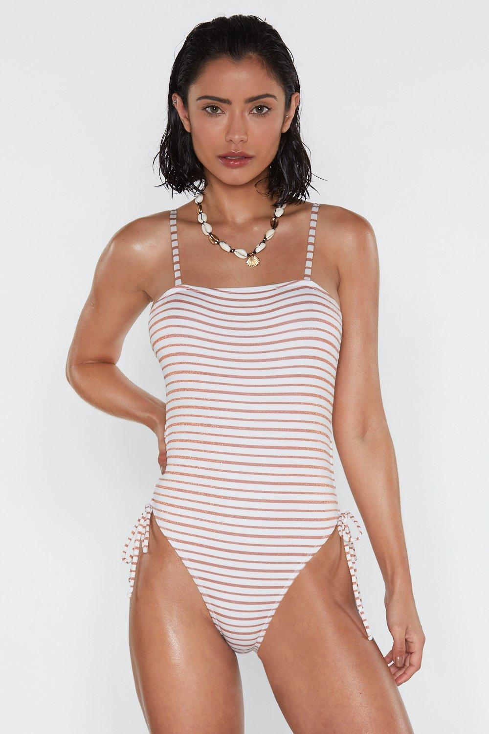 square neck swimwear