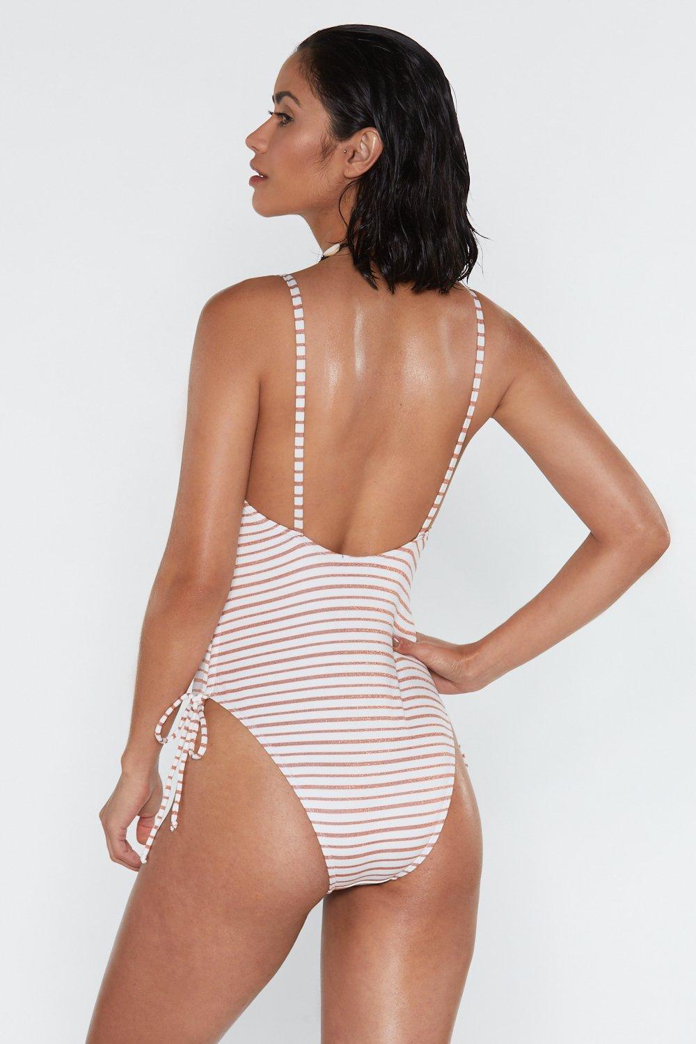 square neck swimming costume