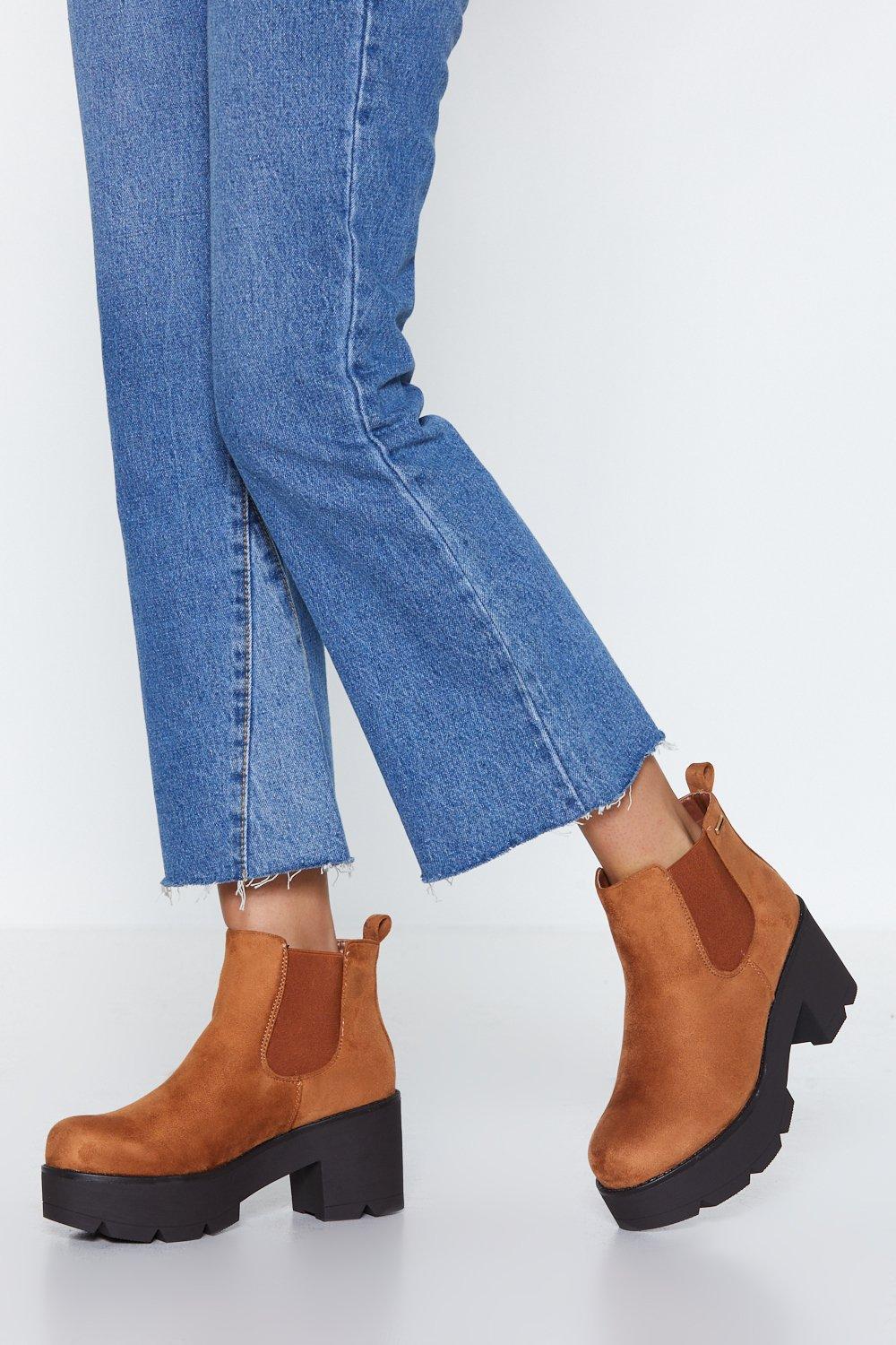 top of the world platform chelsea boot