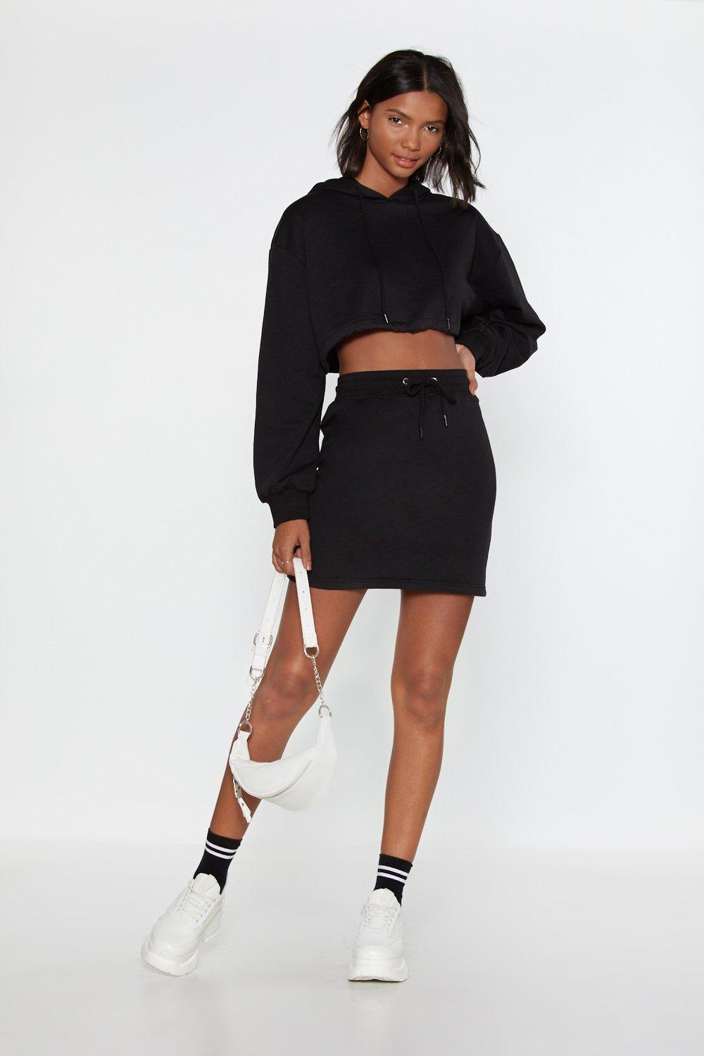 hoodie with skirt