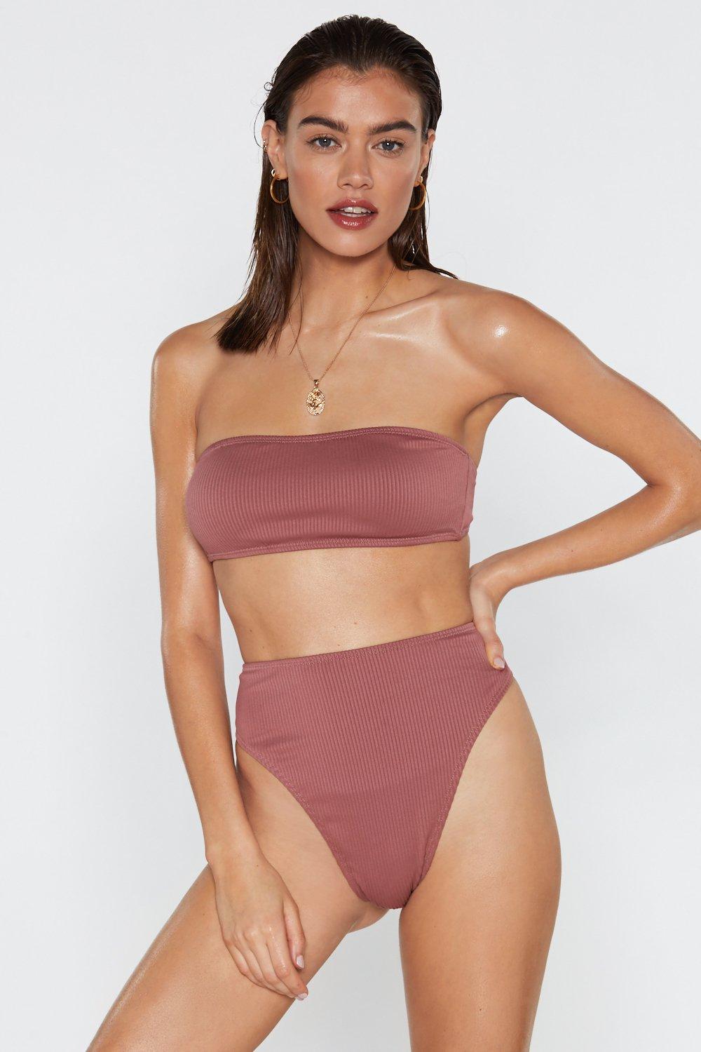 ribbed bikini set