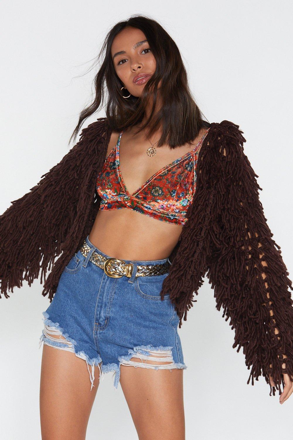 bad romance shaggy cardigan