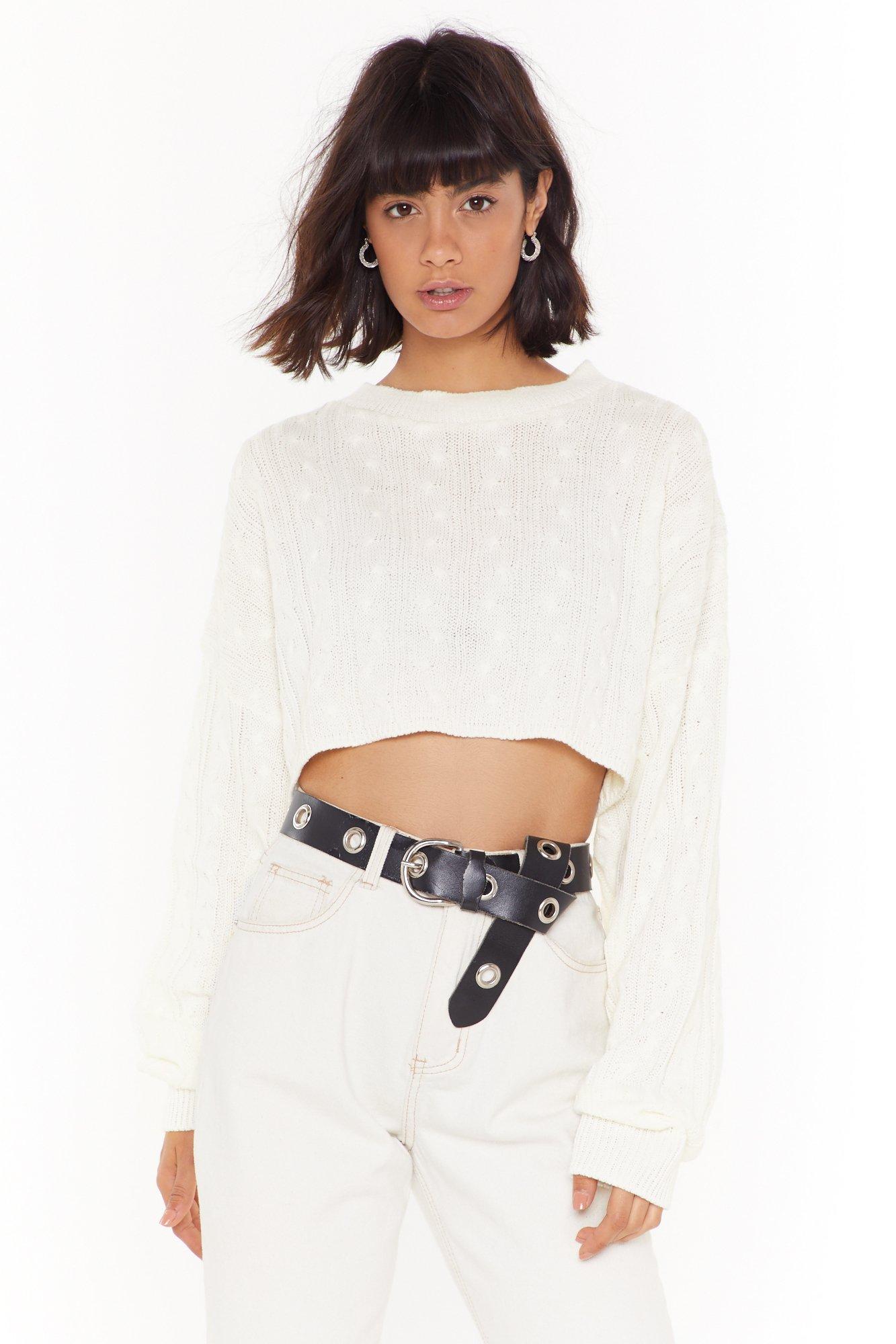 cropped knit