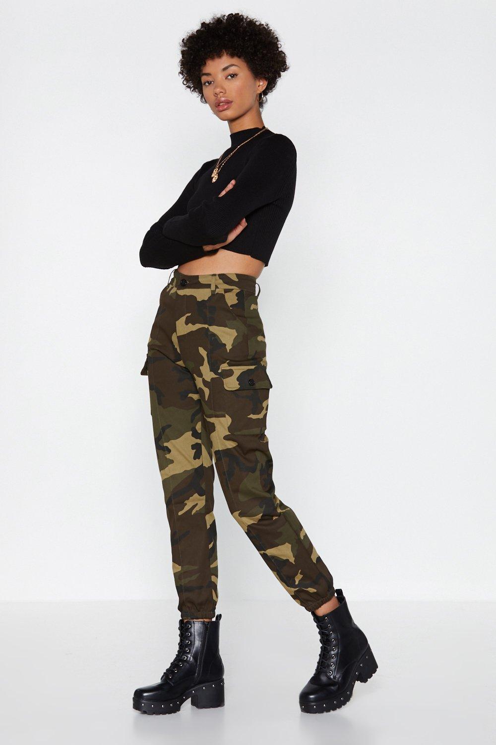 female camouflage pants