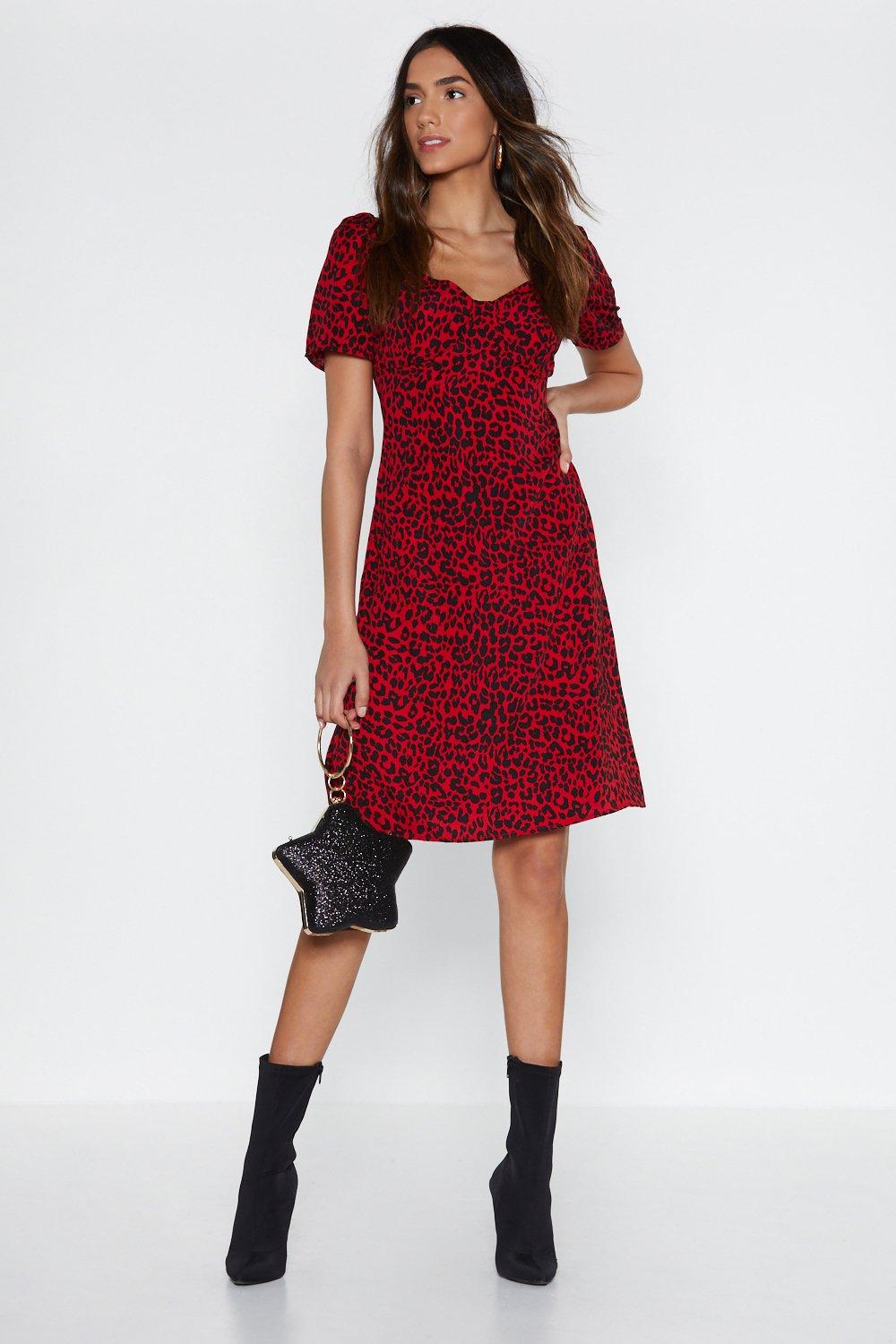 nasty gal leopard print dress