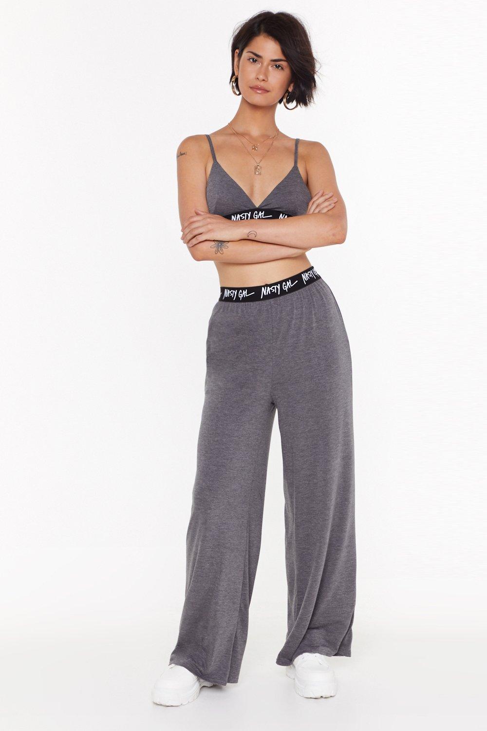 wide leg joggers