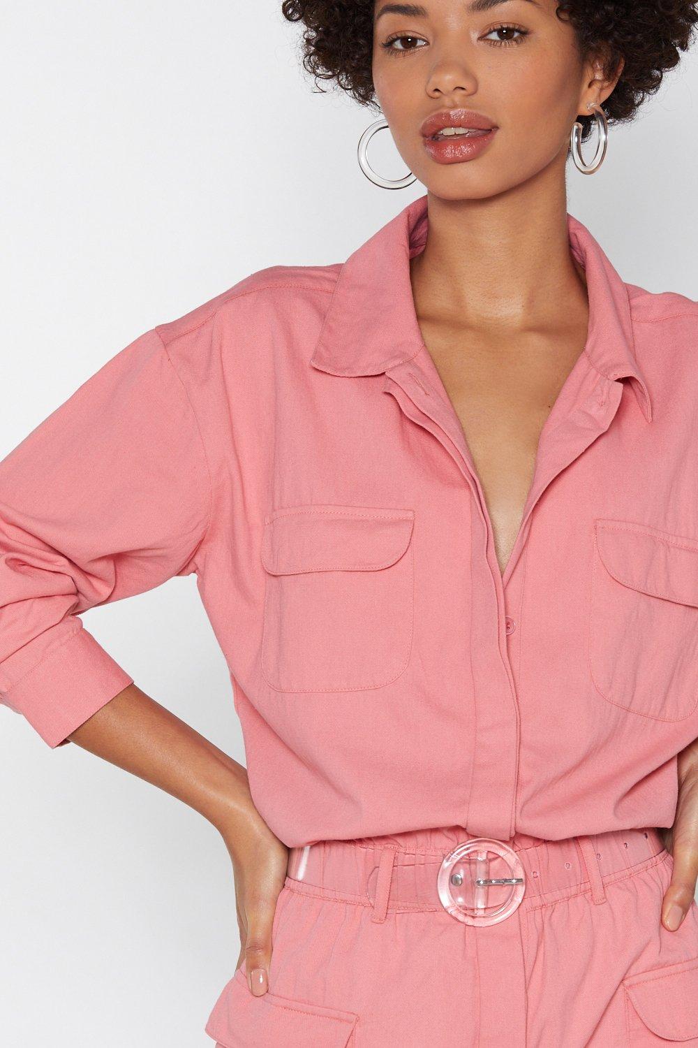 ladies pink boiler suit