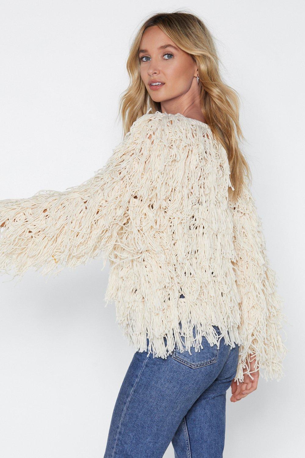 shaggy sweater