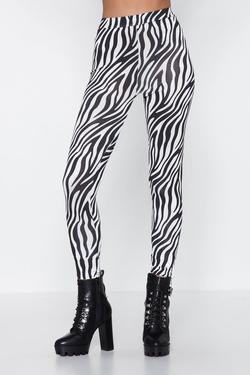 zebra leggings