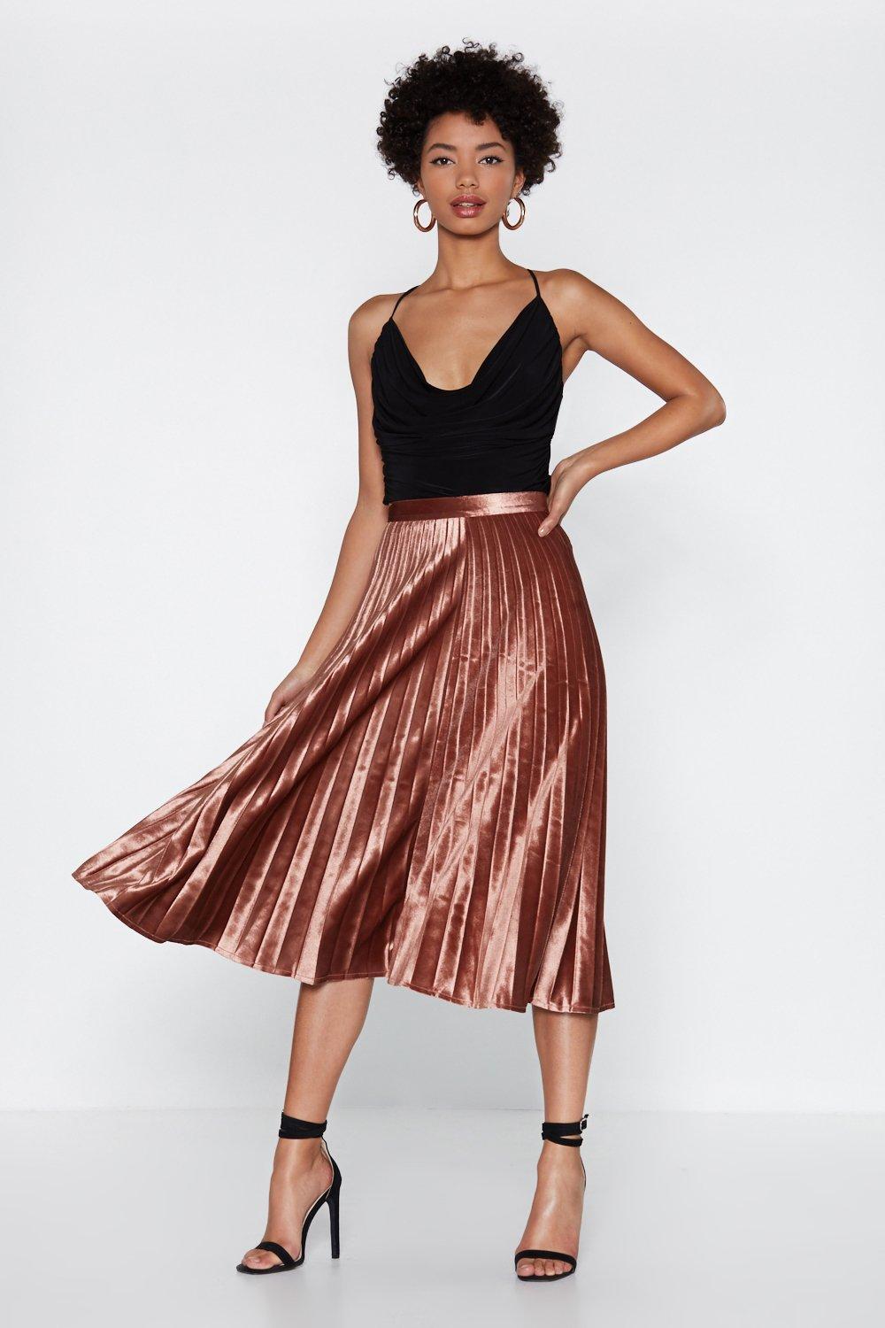 velvet skirt