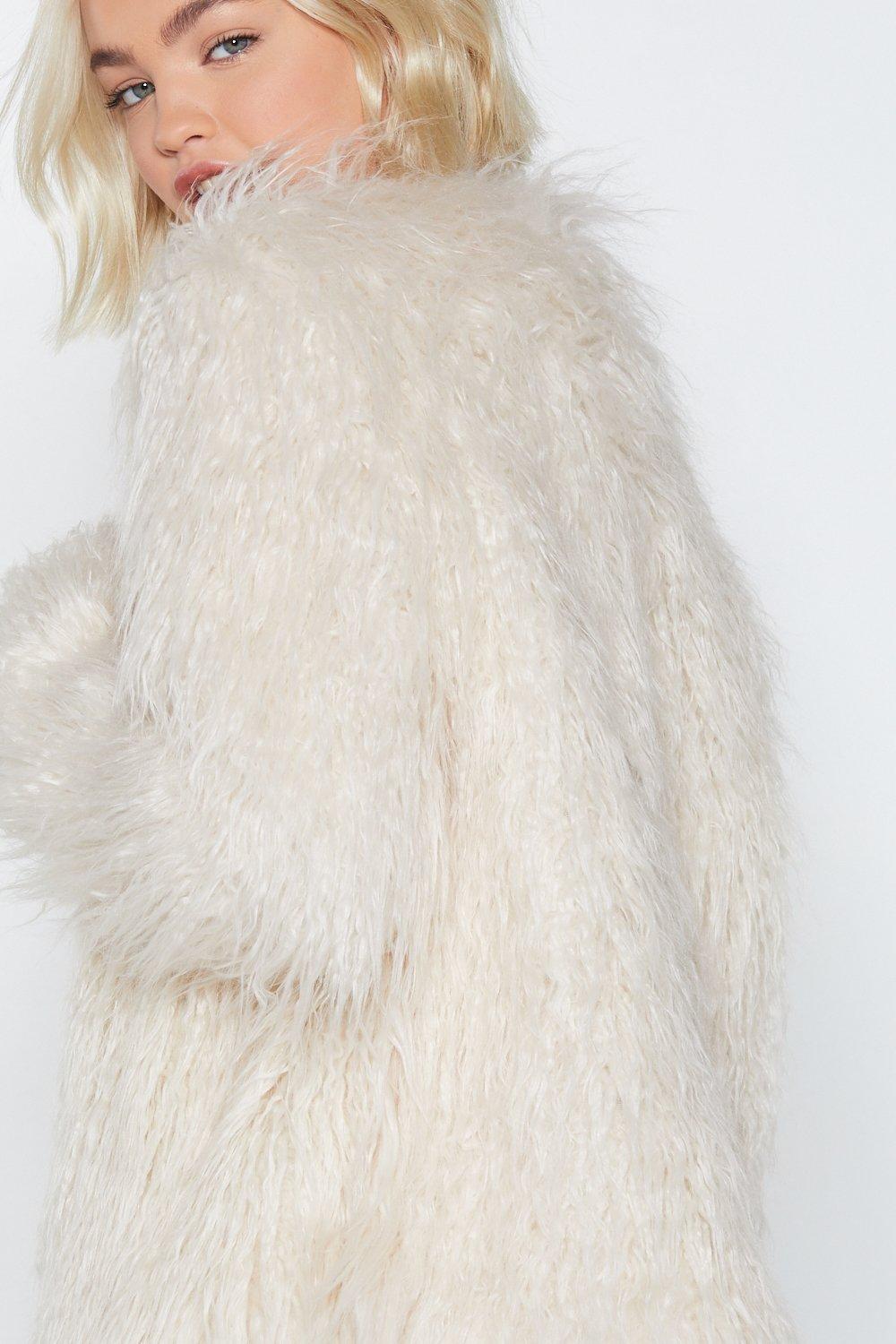 shaggy fur jacket