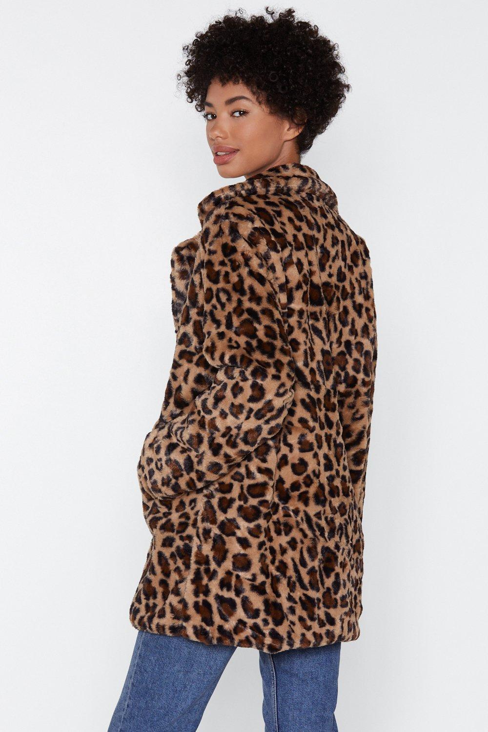 leopard fur jacket