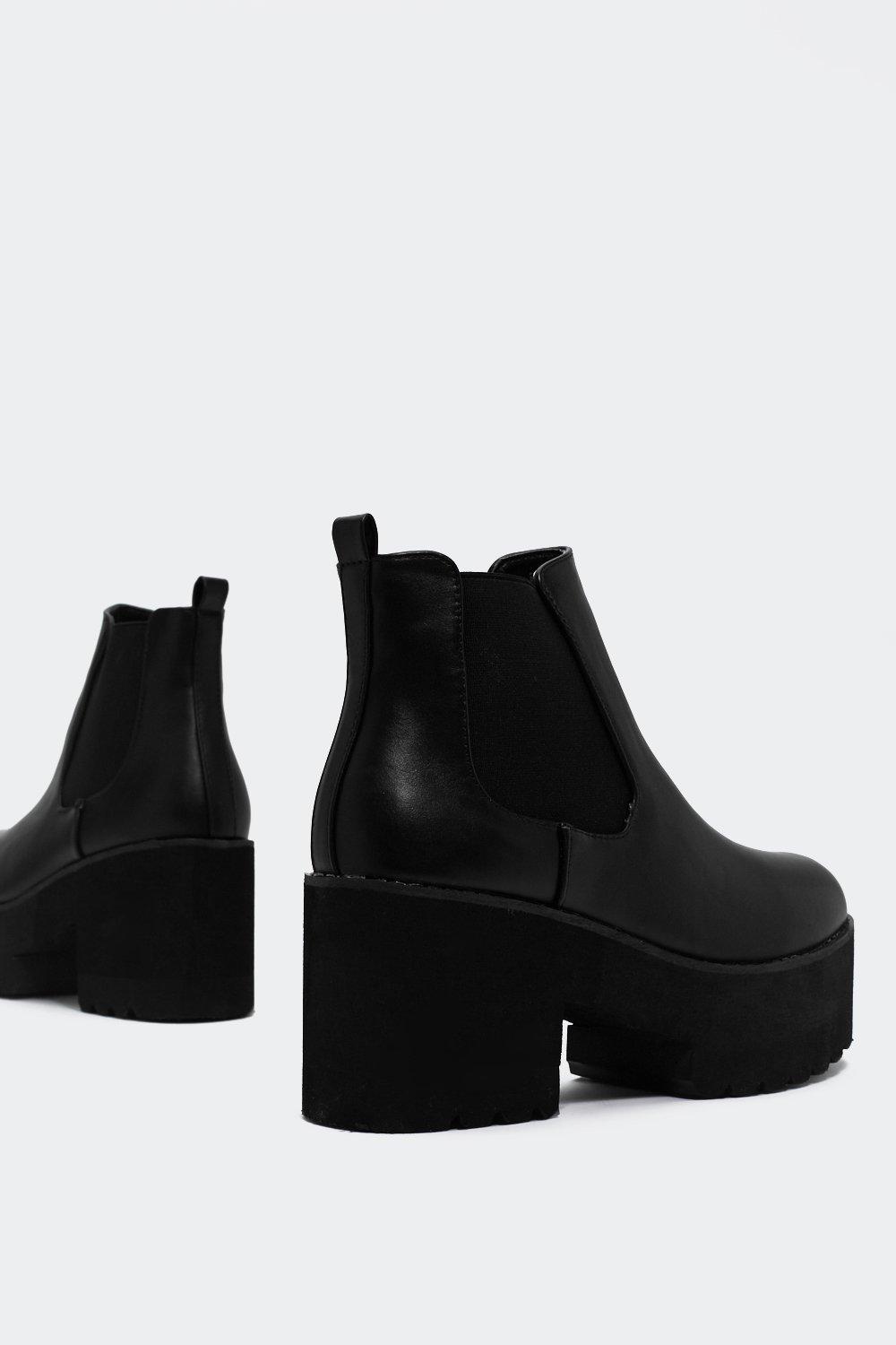 top of the world platform chelsea boot