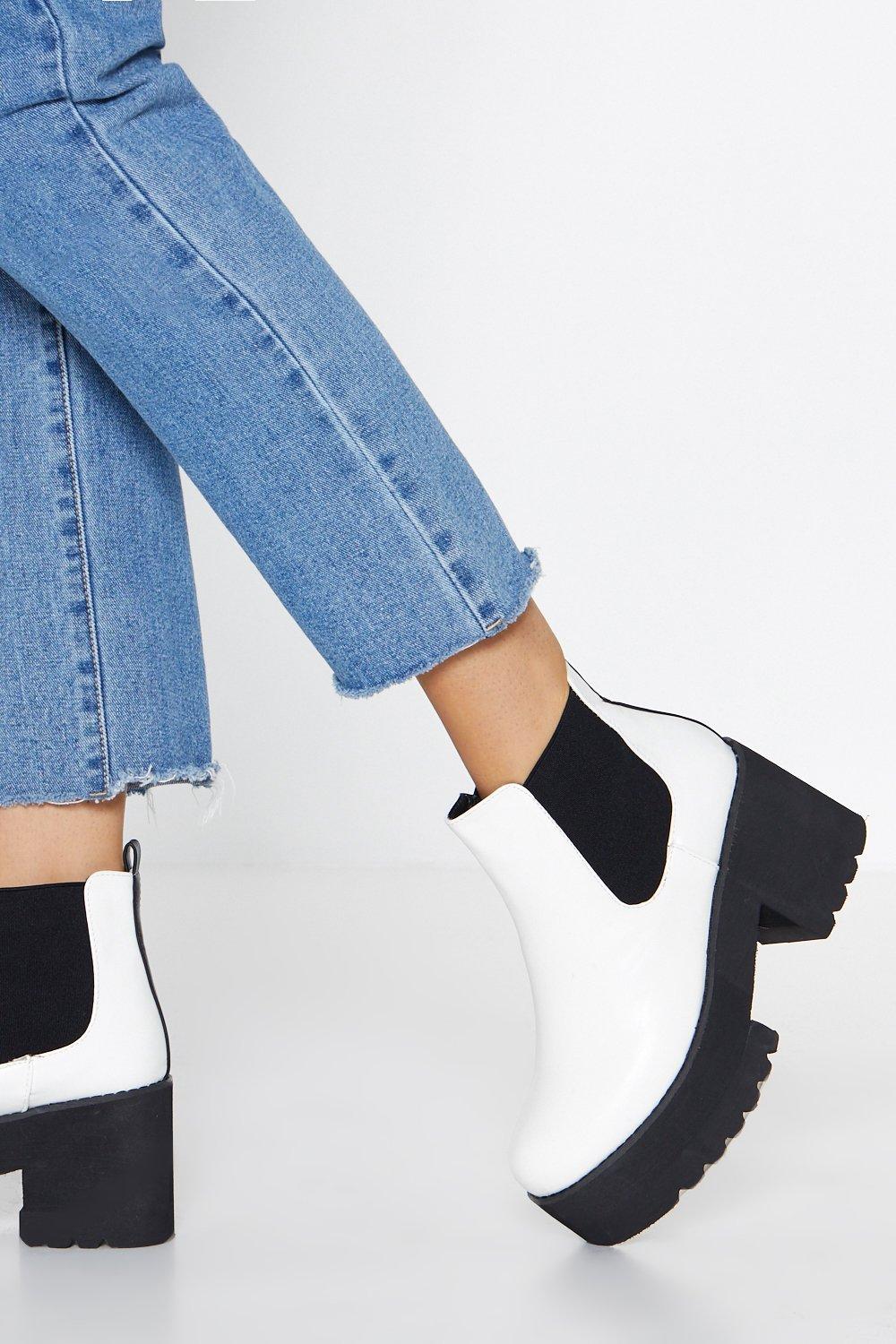 top of the world platform chelsea boot