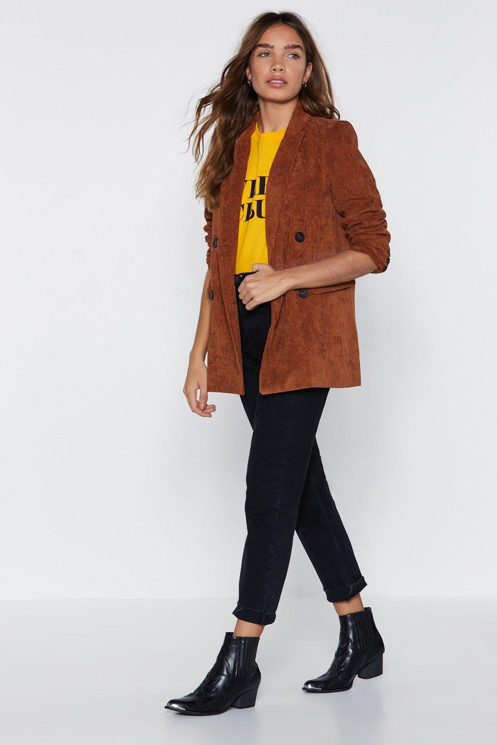 Cord Blazer Nasty Gal