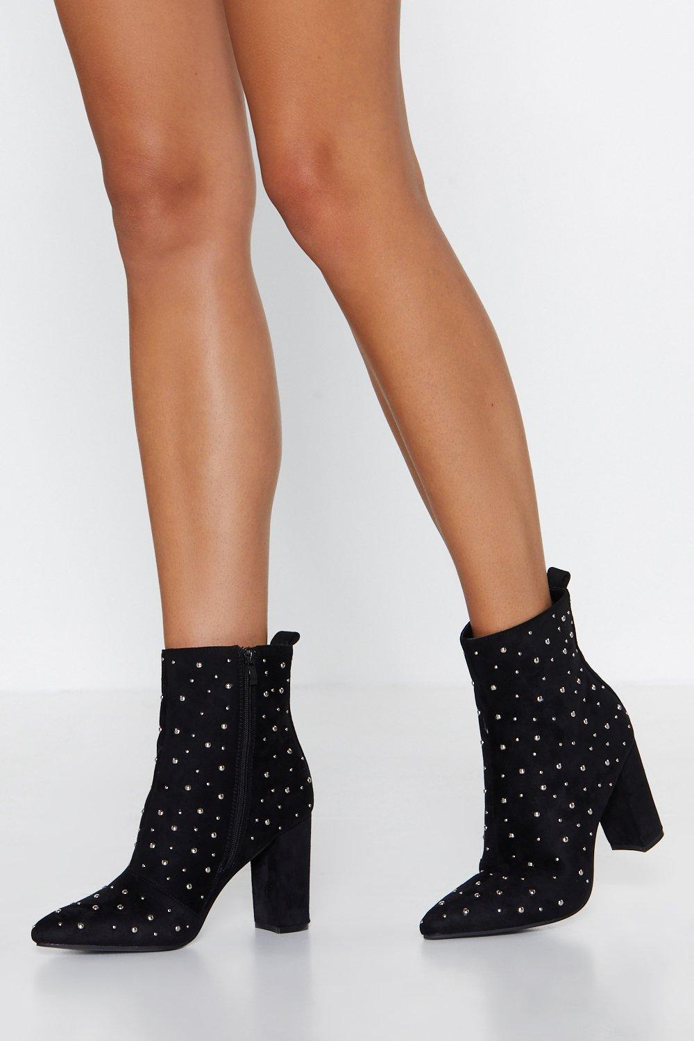 studded booties