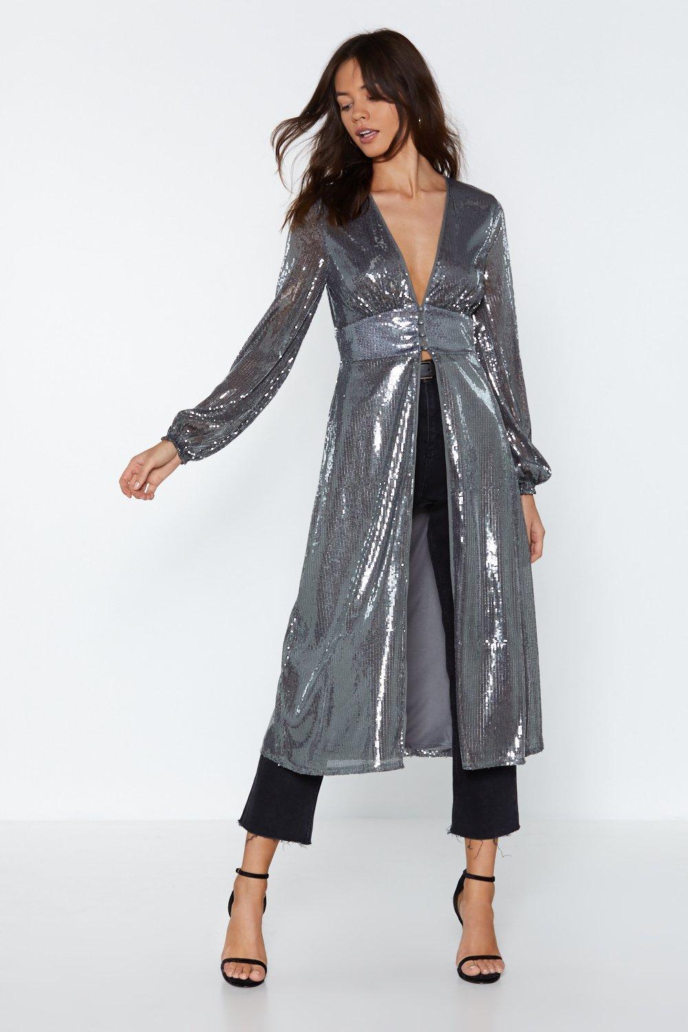 nasty gal sequin jacket