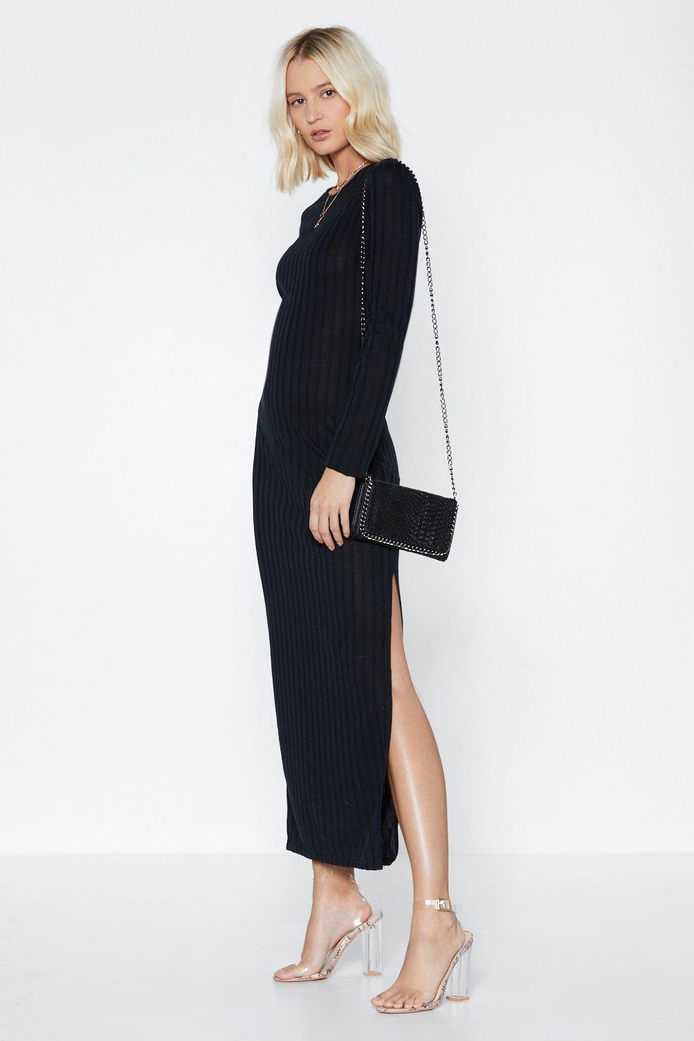 Long Live Ribbed Maxi Dress | Nasty Gal