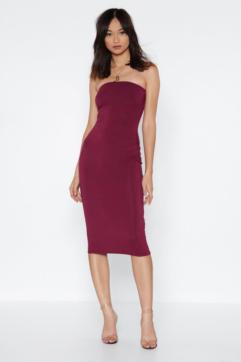 nasty gal burgundy dress