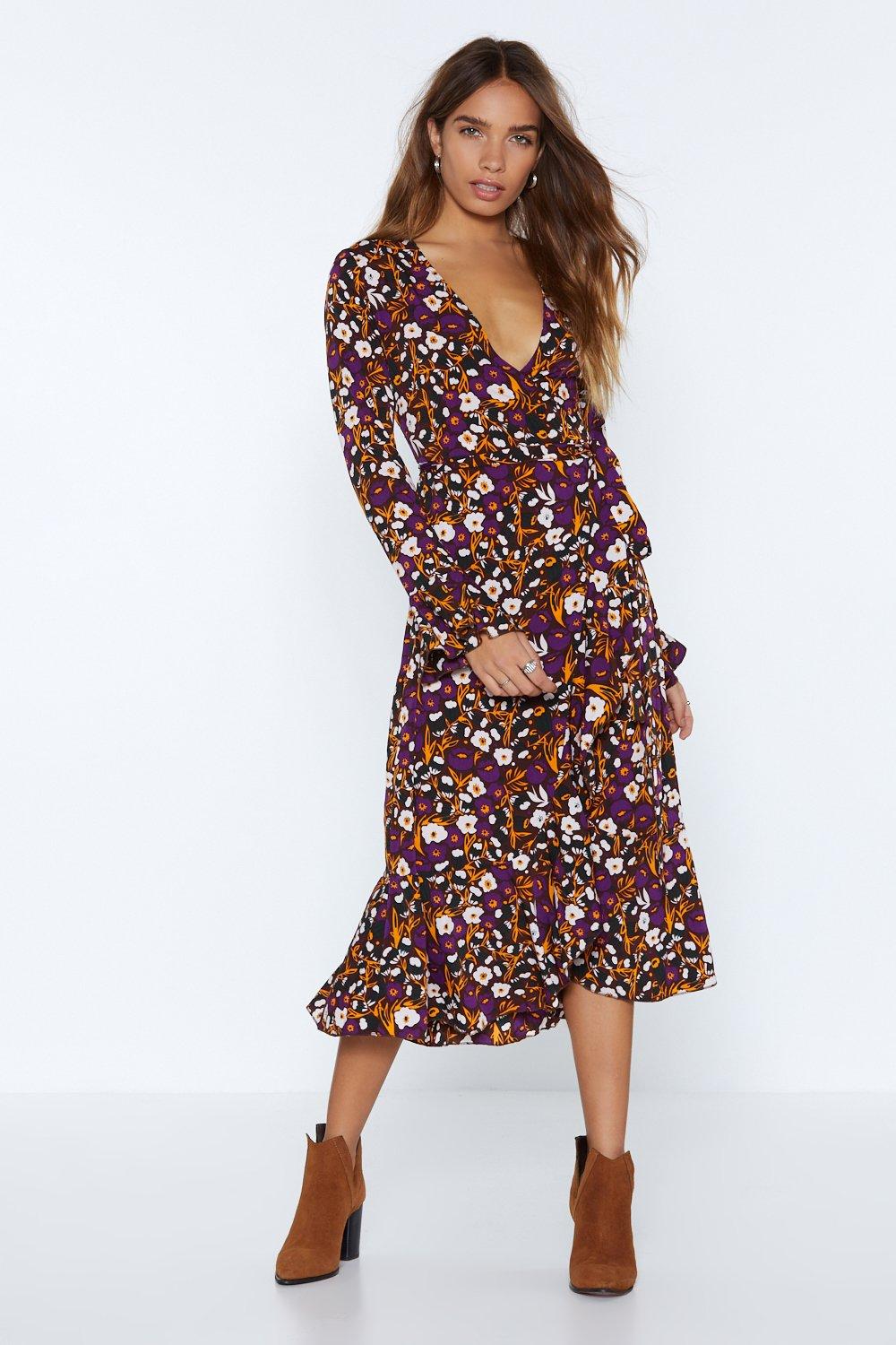 nasty gal floral dress