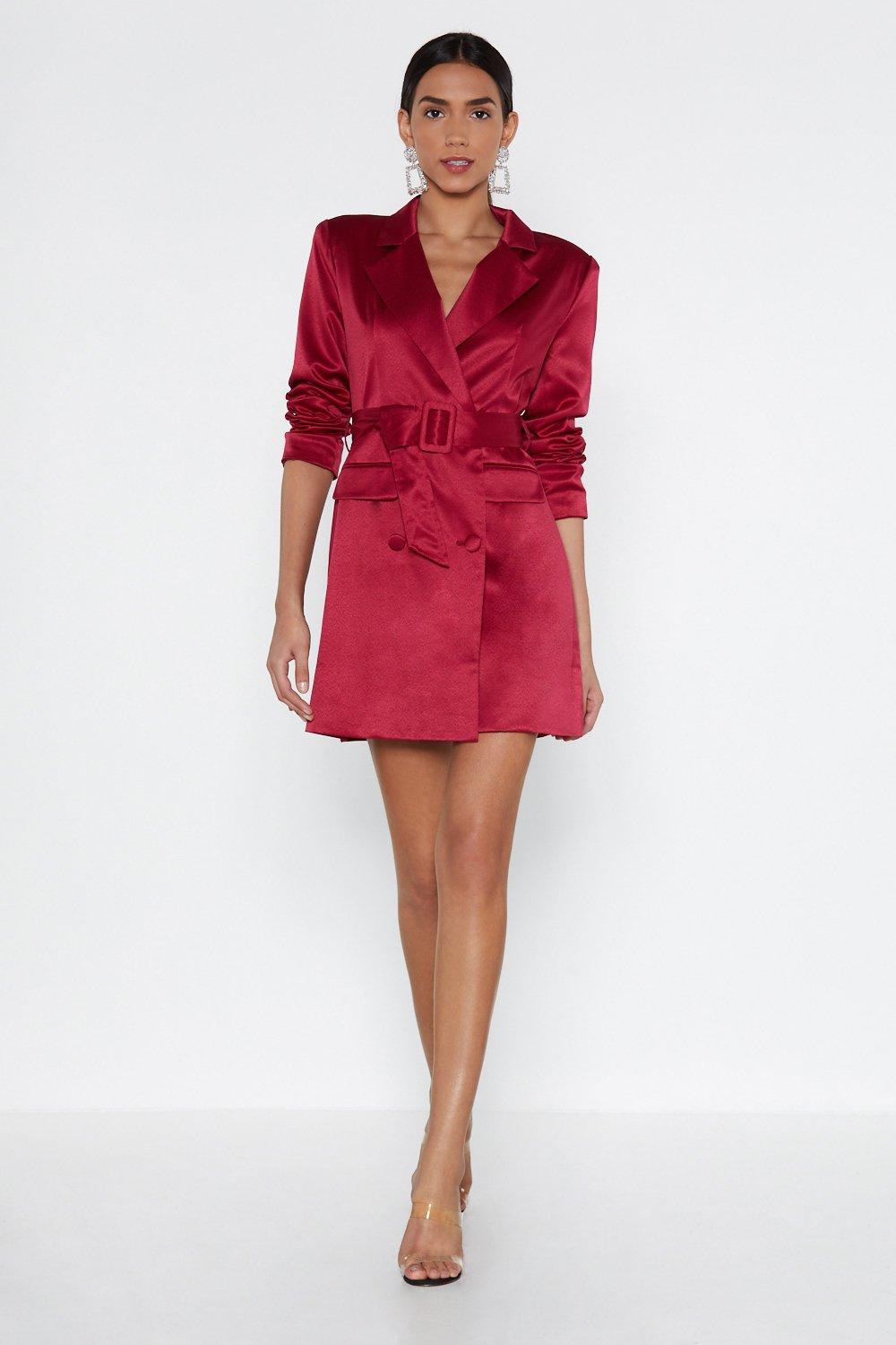 nasty gal blazer dress