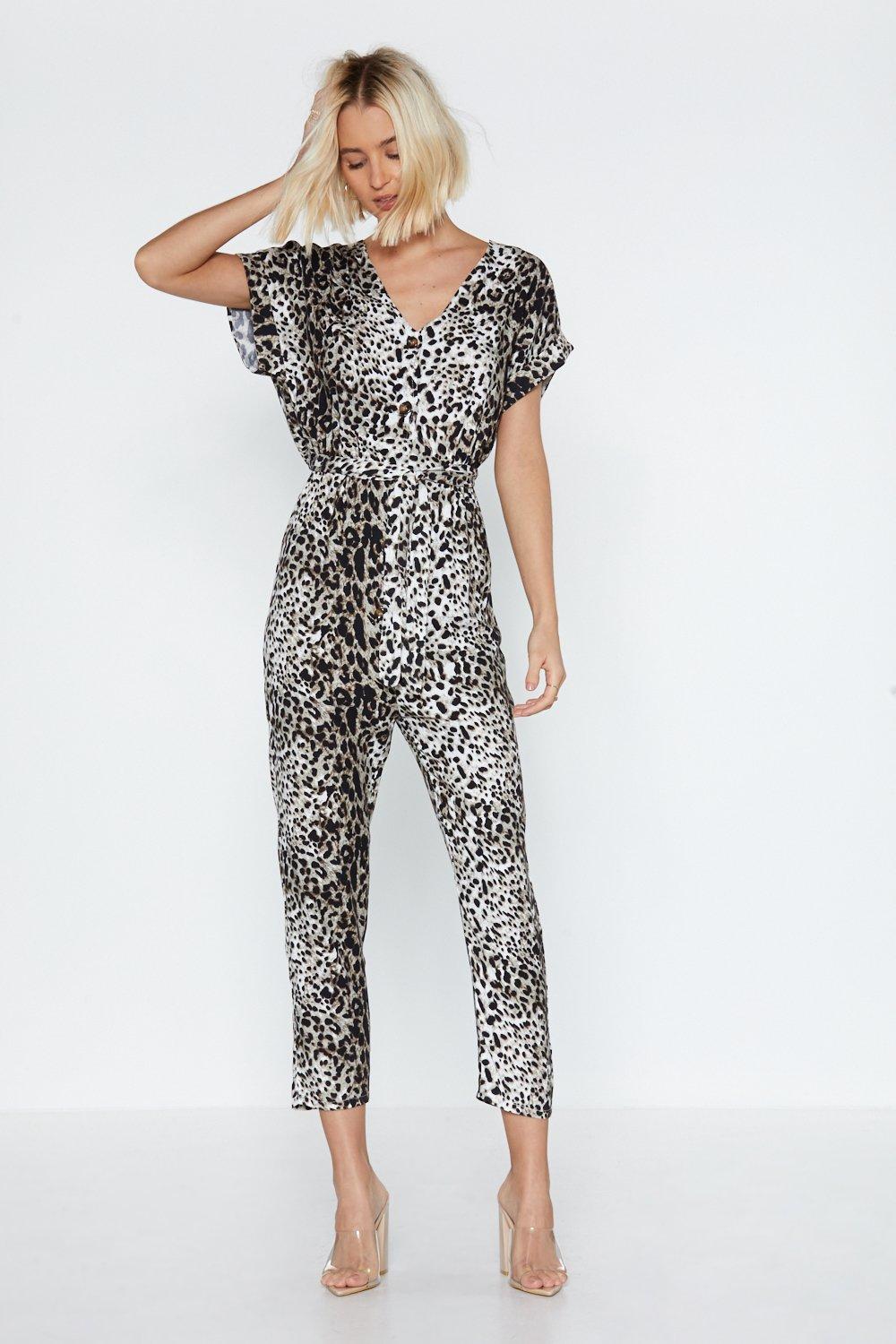 leopard print relaxed jumpsuit