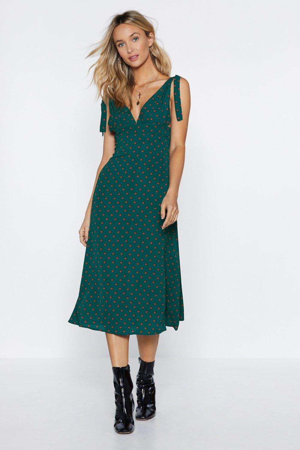 polka dot dress nasty gal