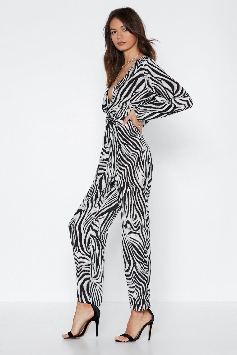 zebra jumpsuit